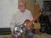 Bob with his latest creation in walnut